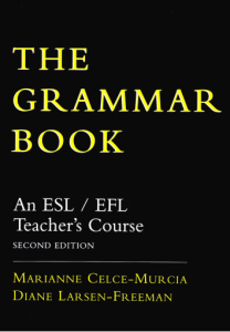 The Grammar Book An ESLEFL Teachers Course Part 1