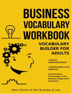 Vocabulary Builder for Adults Business Vocabulary Workbook + Digital Companion